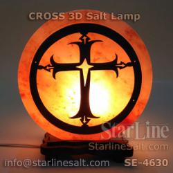 3D Cross Salt Lamp